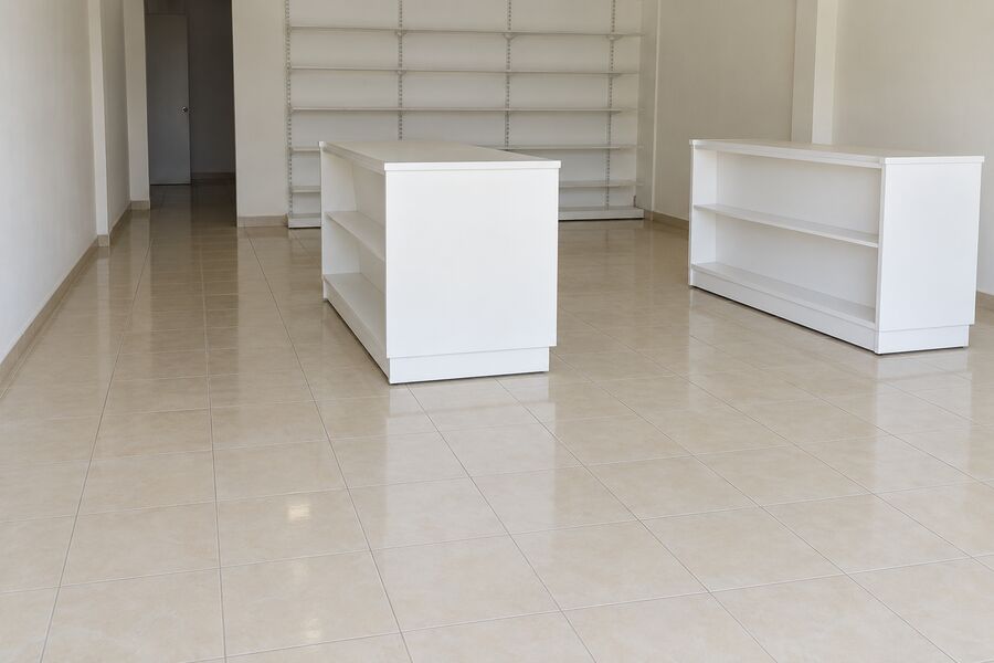 The same sales floor clean and bright